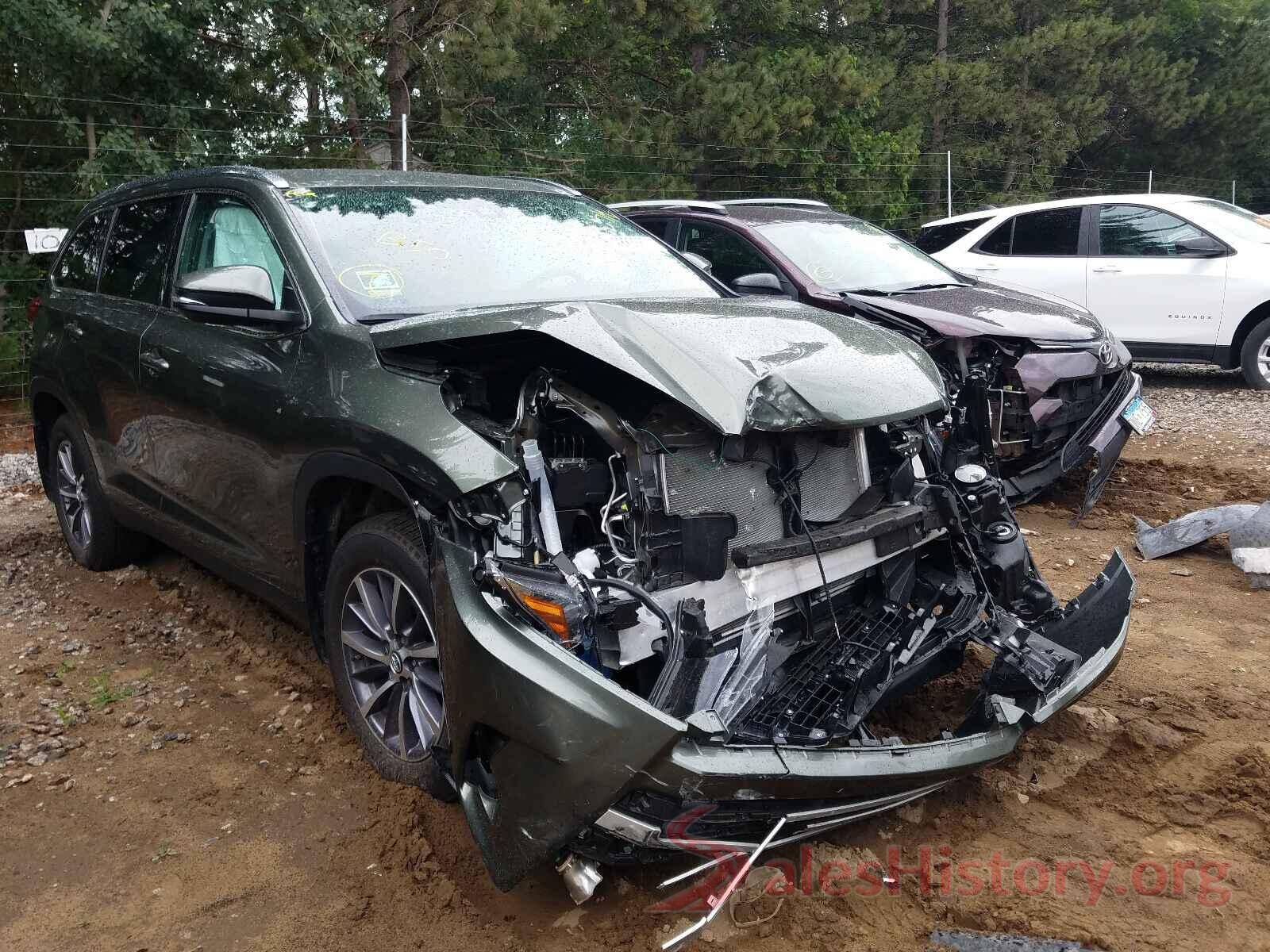 5TDJZRFH9KS710168 2019 TOYOTA HIGHLANDER