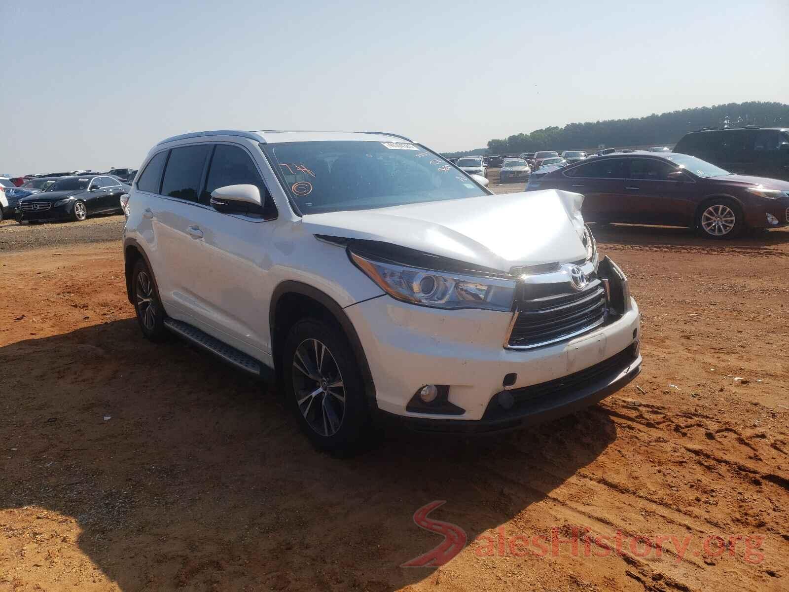 5TDKKRFH7GS185837 2016 TOYOTA HIGHLANDER