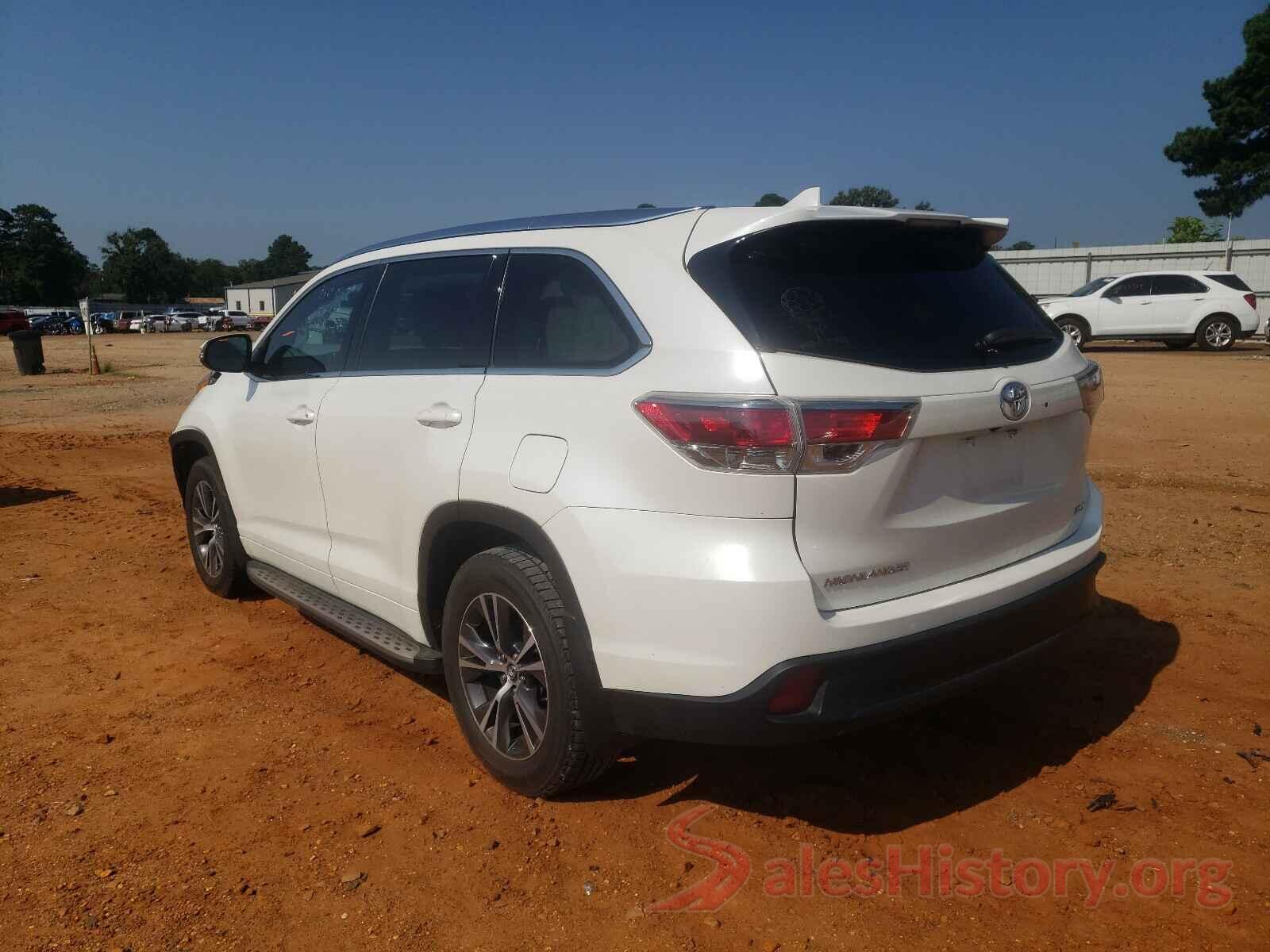 5TDKKRFH7GS185837 2016 TOYOTA HIGHLANDER