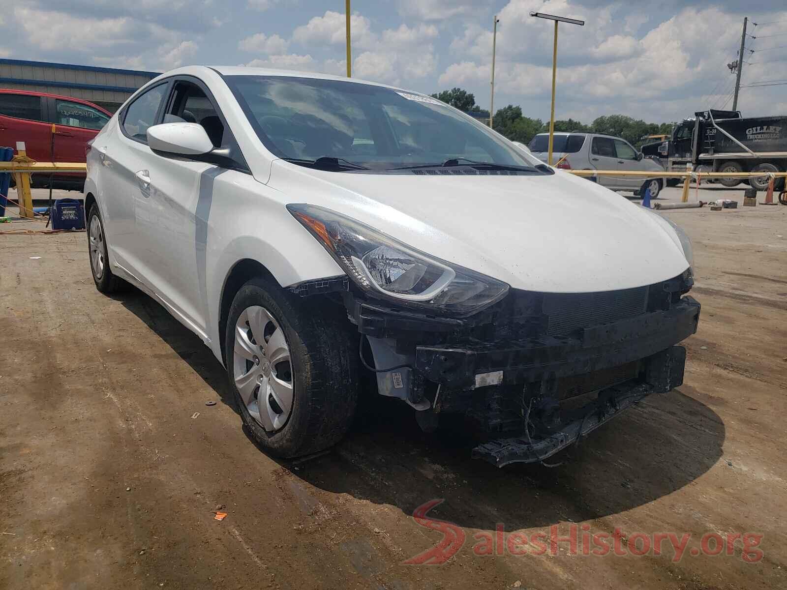 5NPDH4AE8GH777597 2016 HYUNDAI ELANTRA