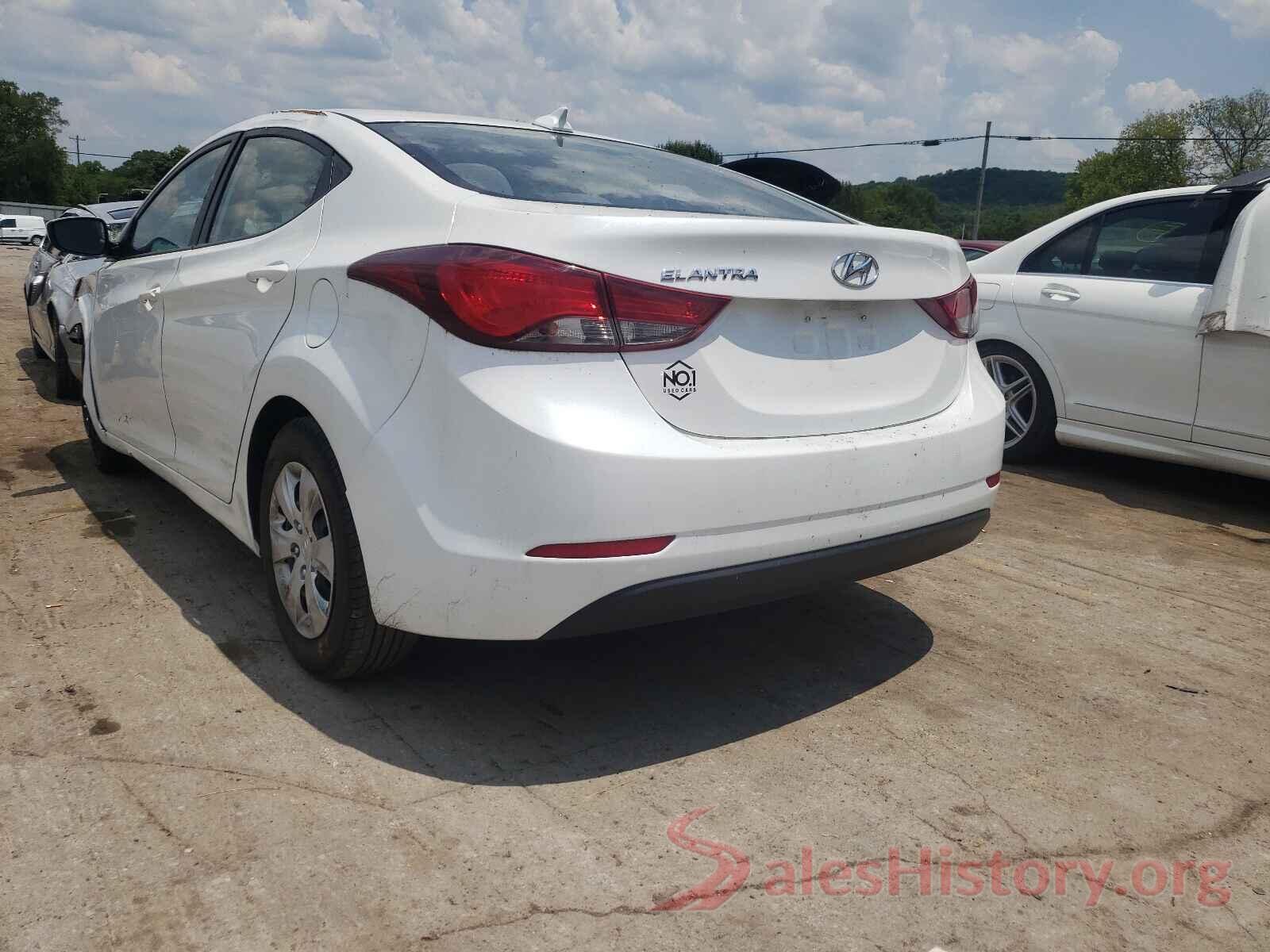 5NPDH4AE8GH777597 2016 HYUNDAI ELANTRA