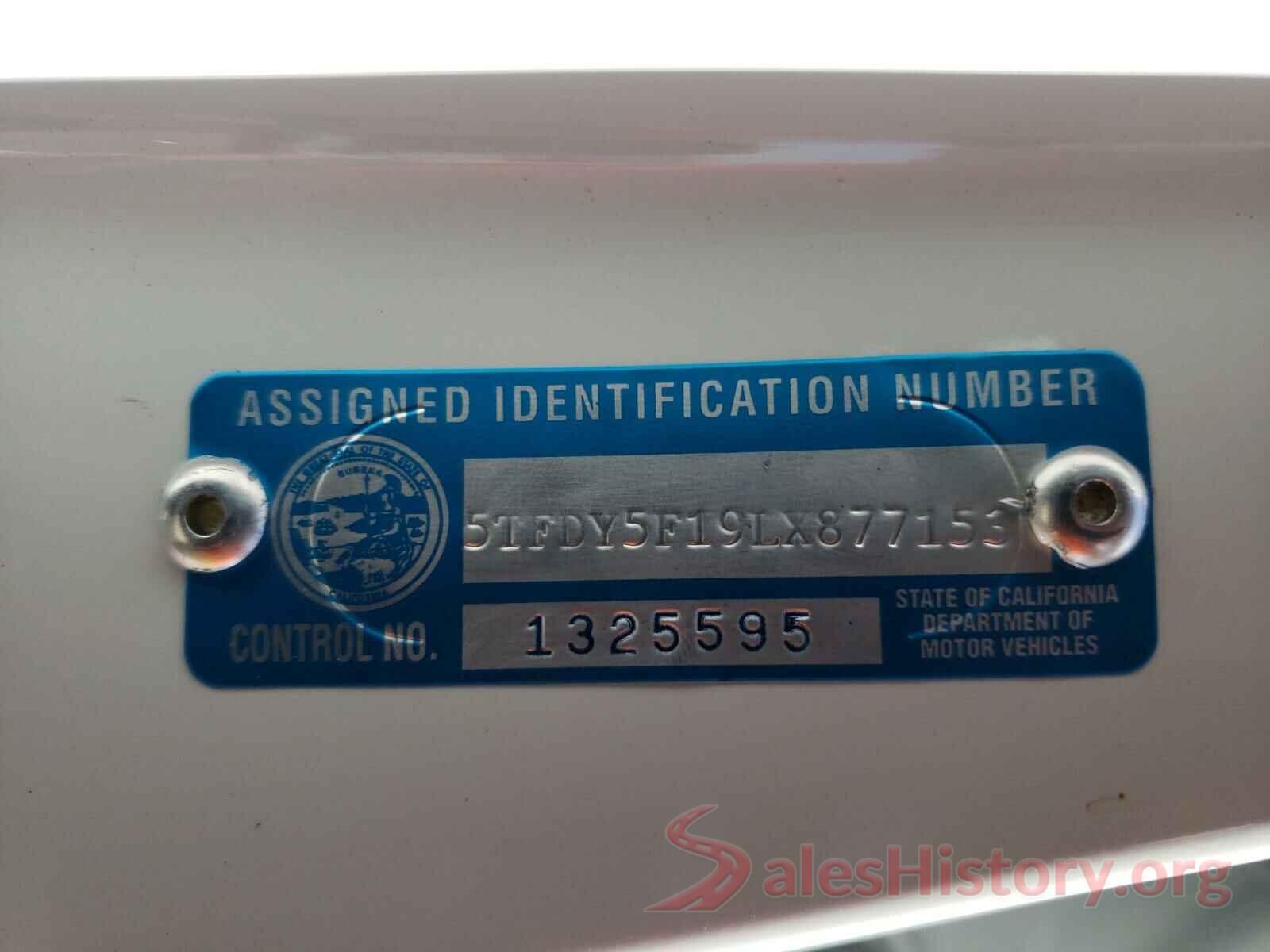 5TFDY5F19LX877153 2020 TOYOTA TUNDRA