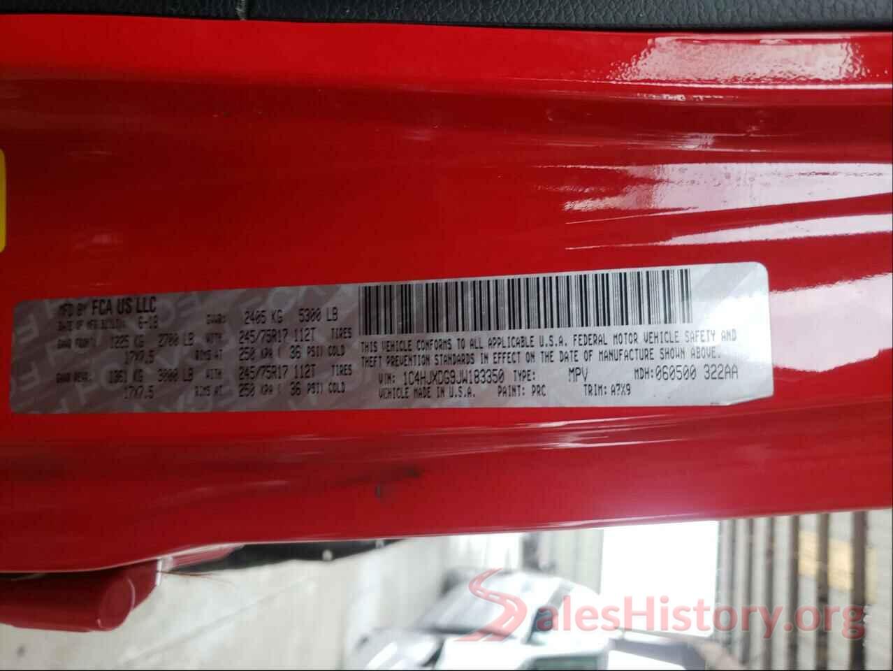 1C4HJXDG9JW183350 2018 JEEP WRANGLER