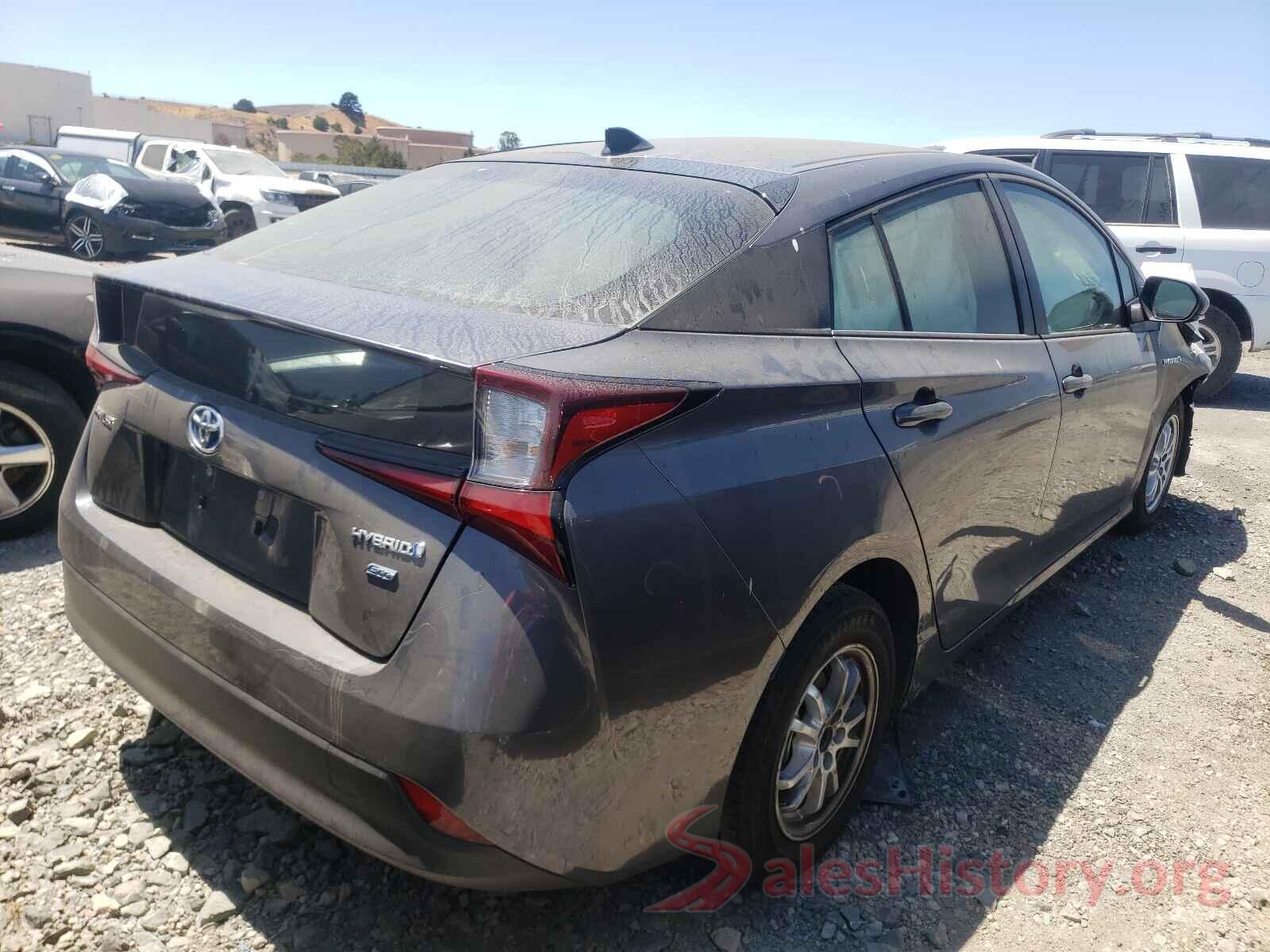 JTDKARFU6K3101937 2019 TOYOTA PRIUS