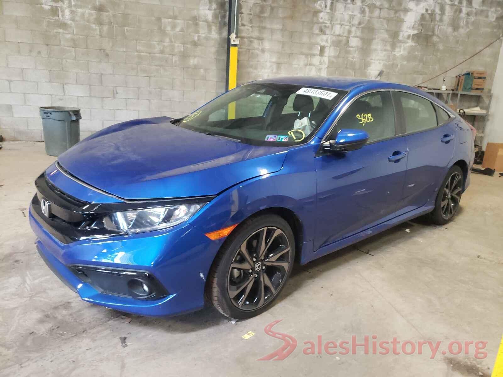 2HGFC2F80KH575421 2019 HONDA CIVIC