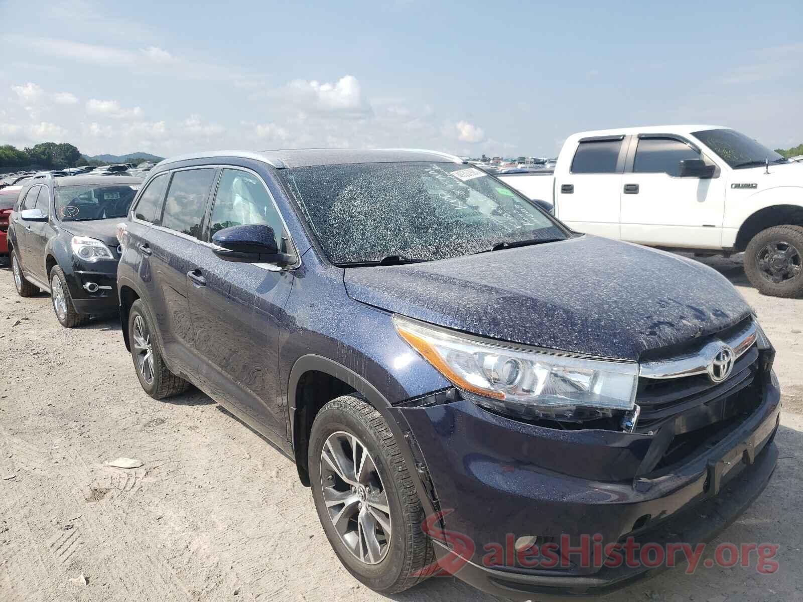 5TDJKRFH3GS346616 2016 TOYOTA HIGHLANDER