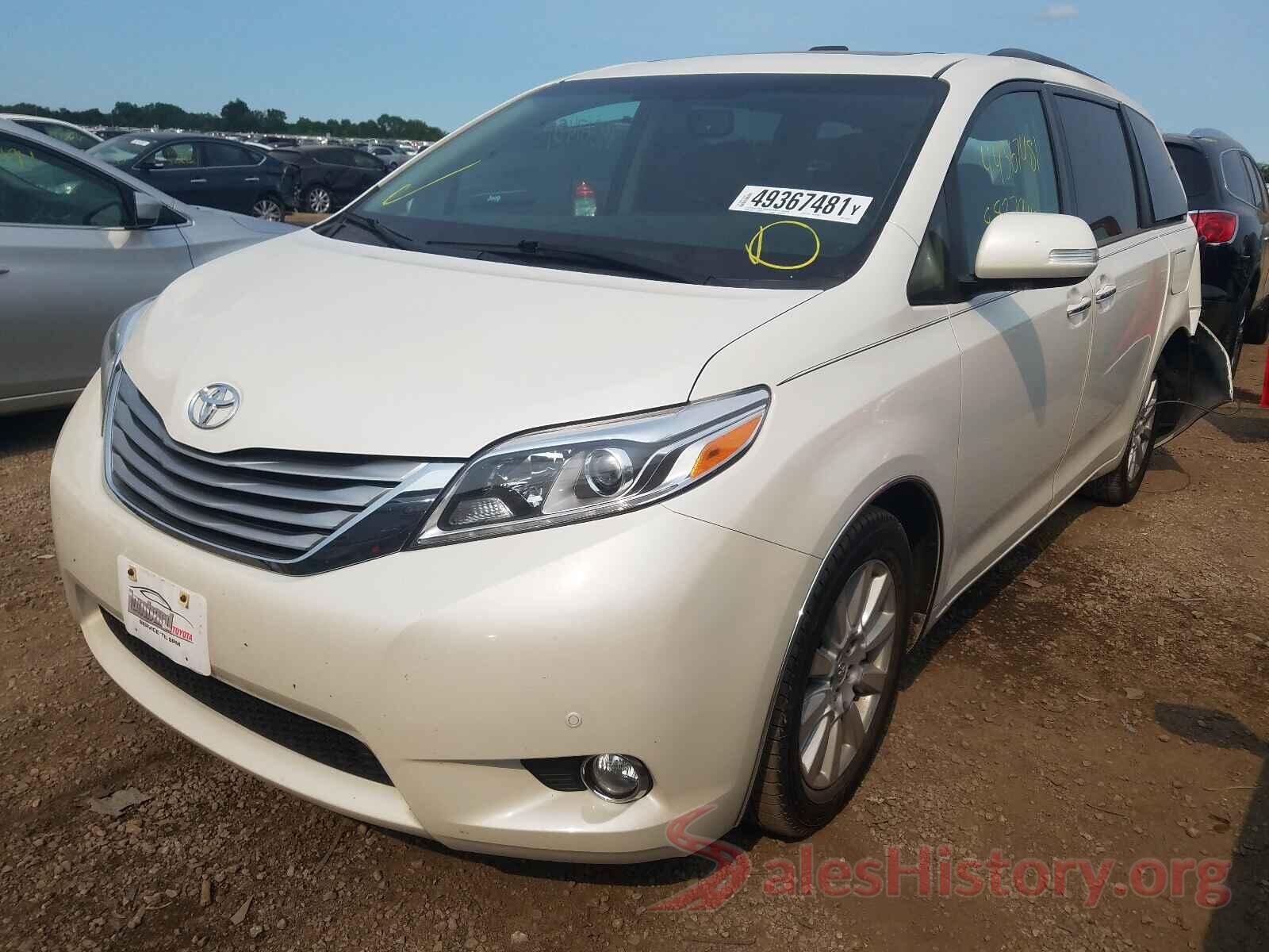 5TDYZ3DC4HS815423 2017 TOYOTA SIENNA