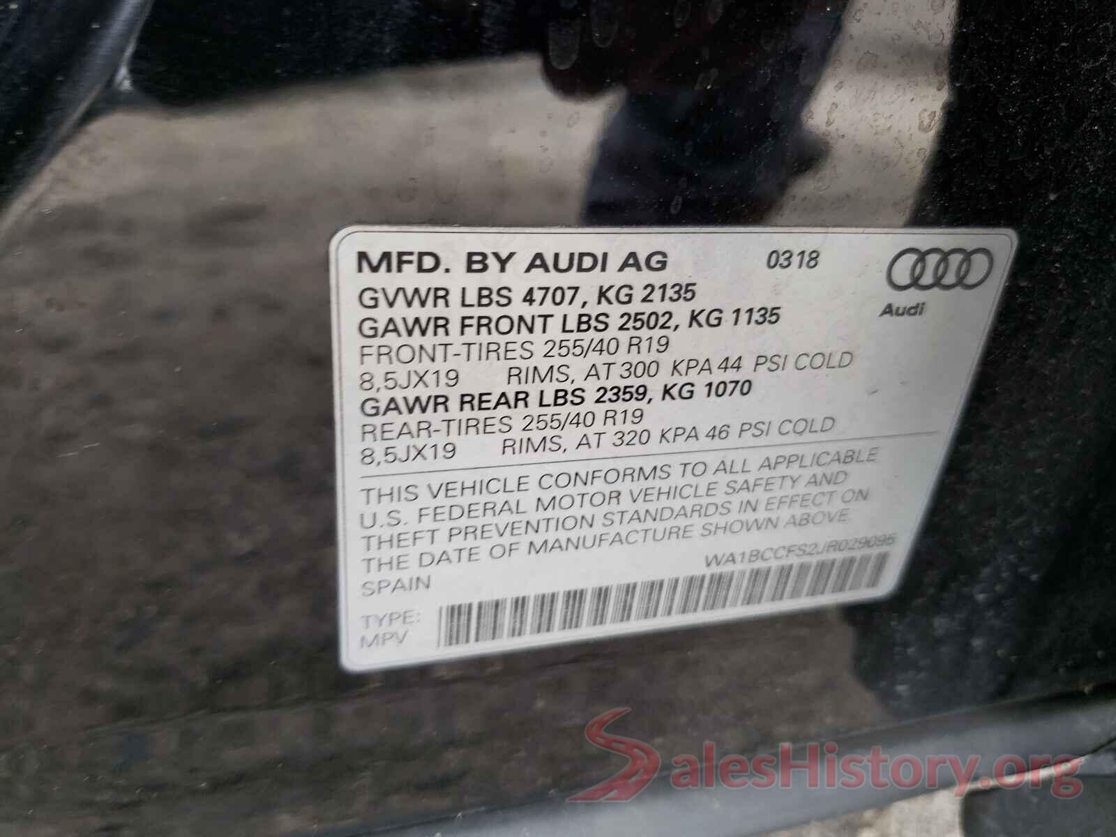 WA1BCCFS2JR029095 2018 AUDI Q3