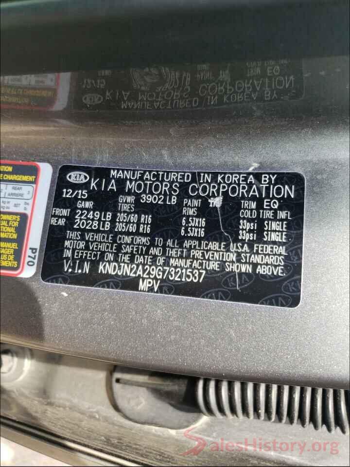 KNDJN2A29G7321537 2016 KIA SOUL