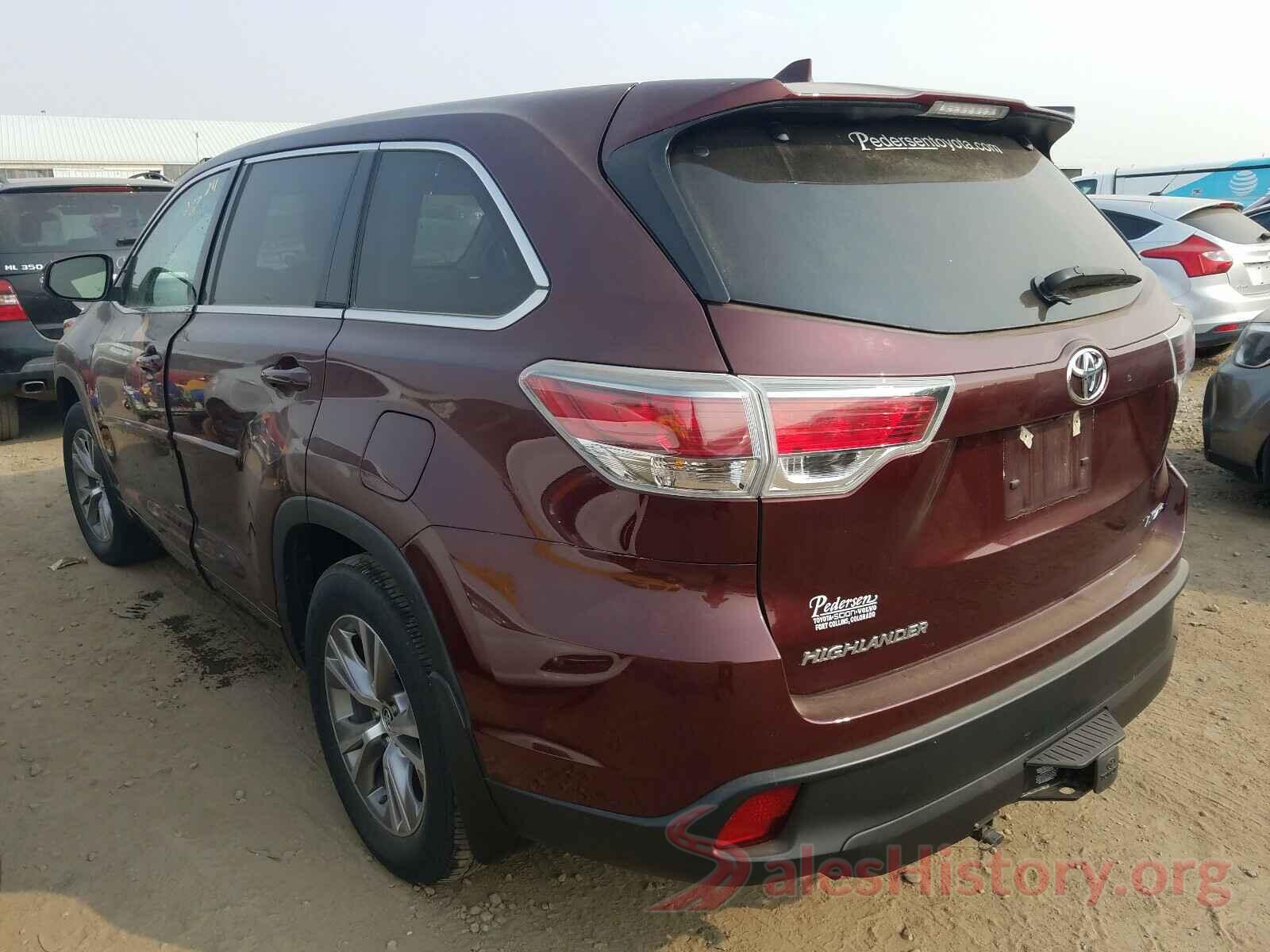 5TDBKRFH6GS286089 2016 TOYOTA HIGHLANDER