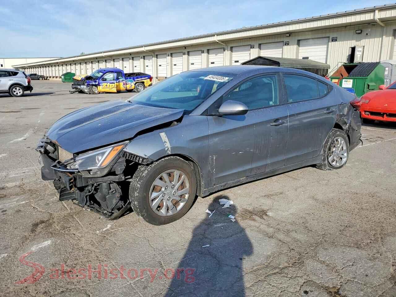 2019 HYUNDAI ELANTRA VIN KMHD74LF2KU777274, auction photo