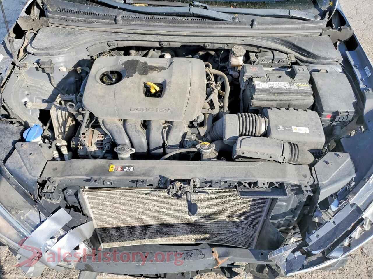 2019 HYUNDAI ELANTRA VIN KMHD74LF2KU777274, VIN plate