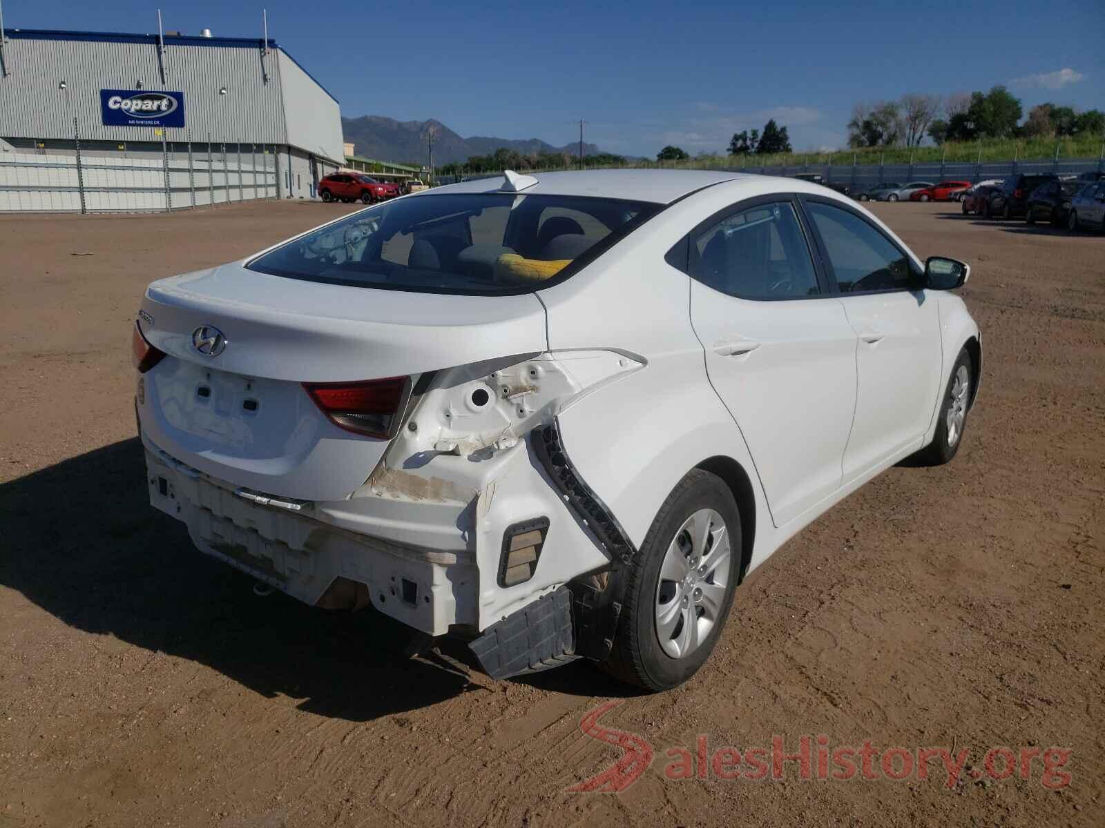 5NPDH4AE8GH787174 2016 HYUNDAI ELANTRA