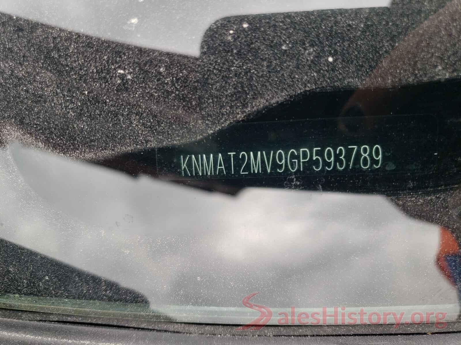 KNMAT2MV9GP593789 2016 NISSAN ROGUE