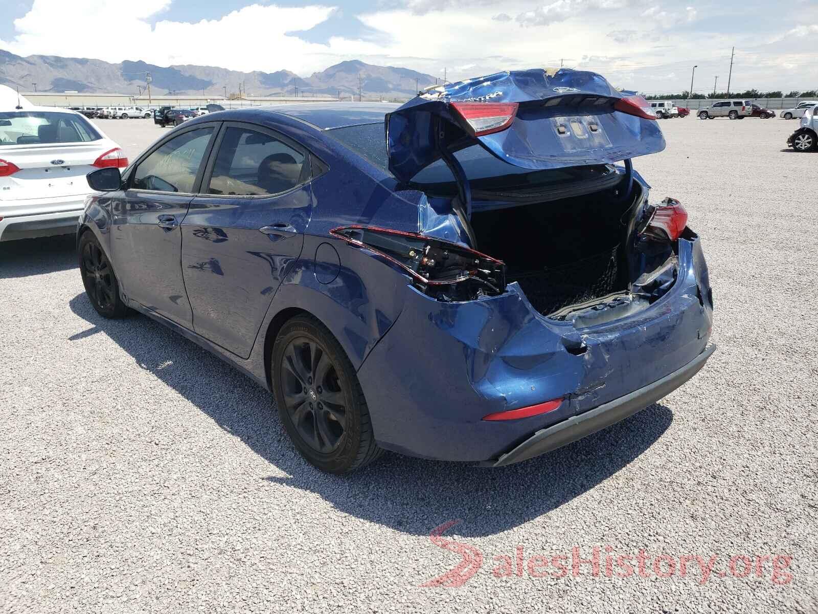 5NPDH4AE1GH718651 2016 HYUNDAI ELANTRA