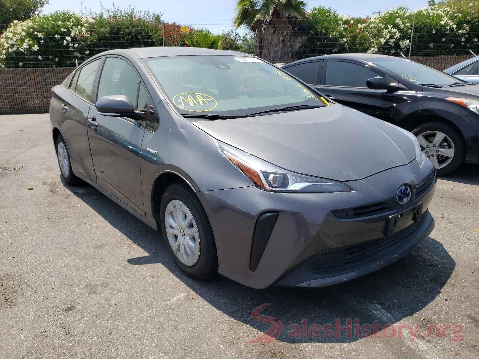 JTDKARFU2K3070184 2019 TOYOTA PRIUS