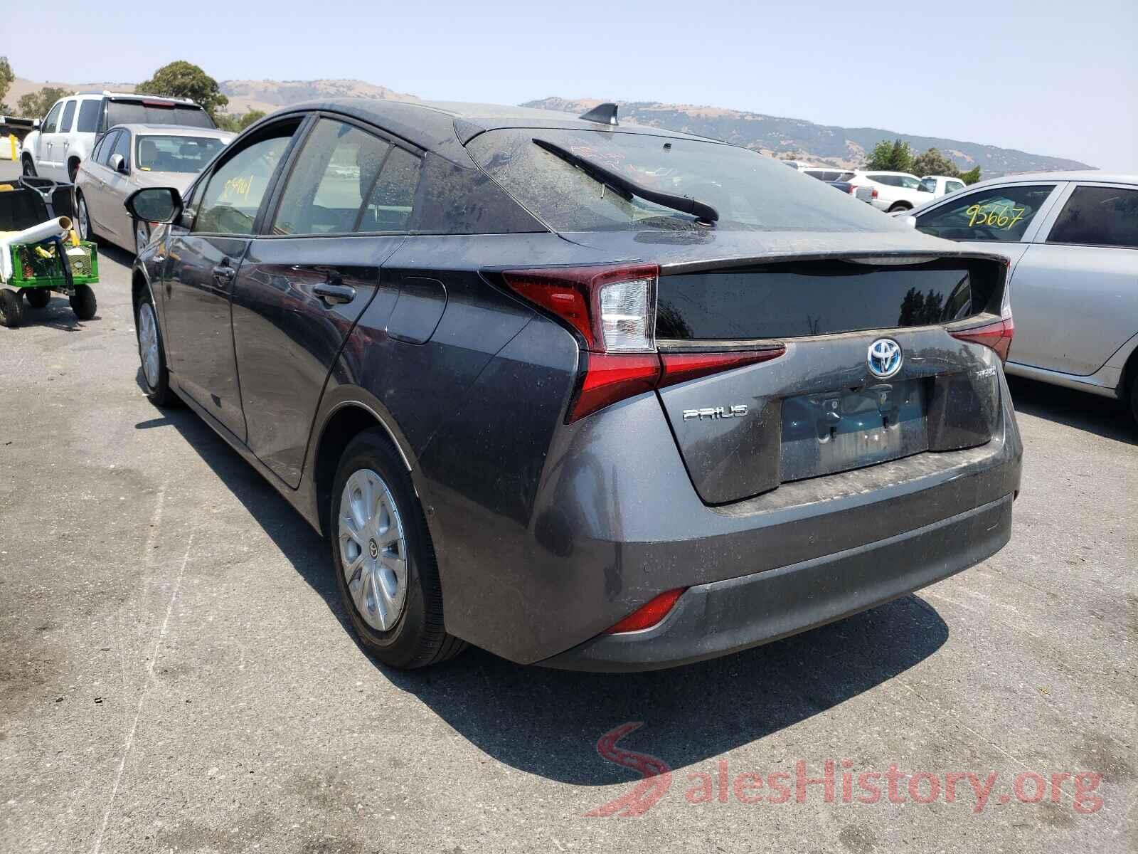 JTDKARFU2K3070184 2019 TOYOTA PRIUS