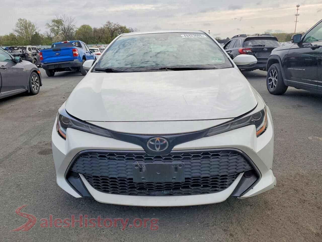 2019 TOYOTA COROLLA VIN JTNK4RBE6K3018459, rear view