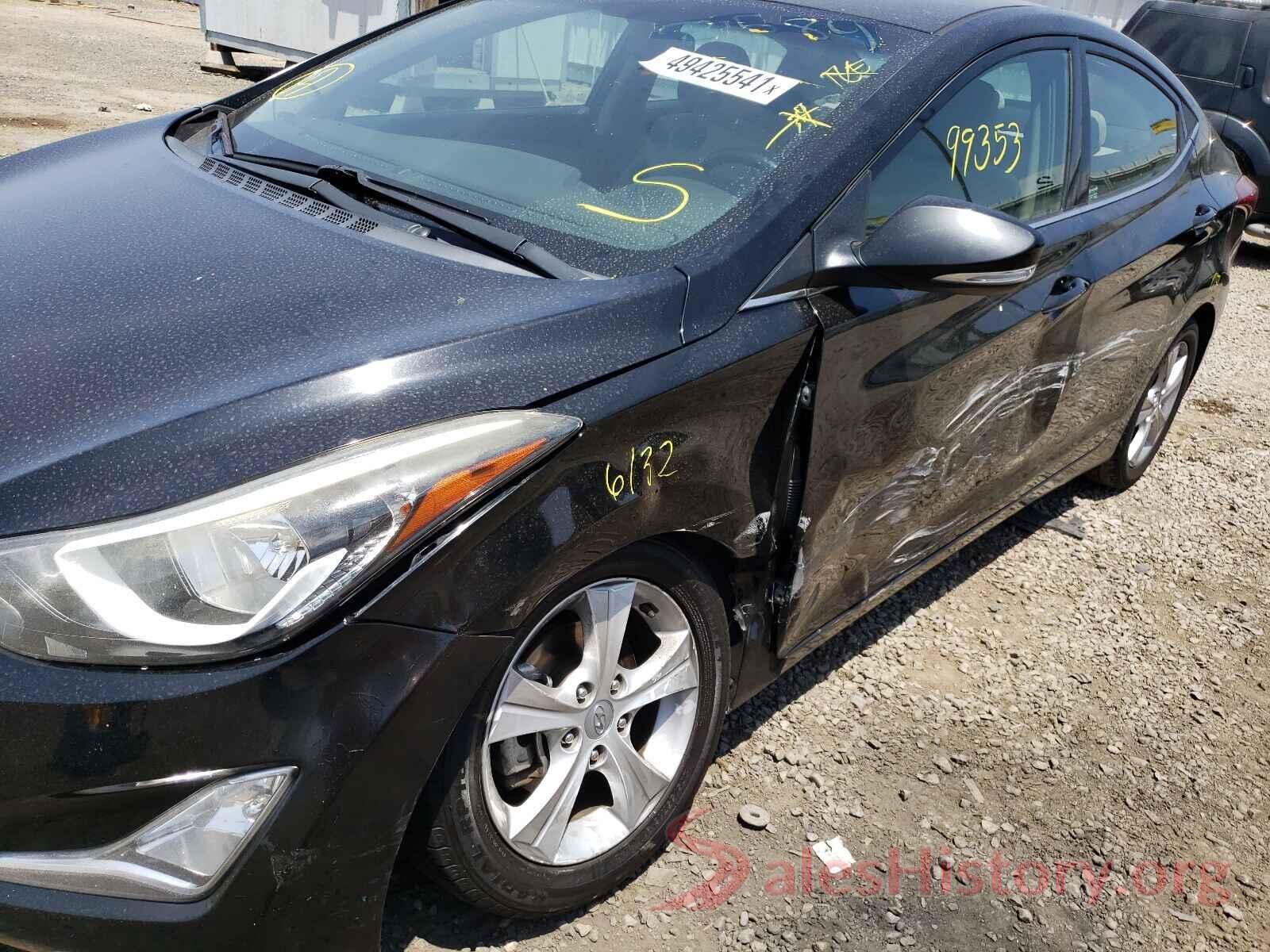 KMHDH4AE3GU618584 2016 HYUNDAI ELANTRA