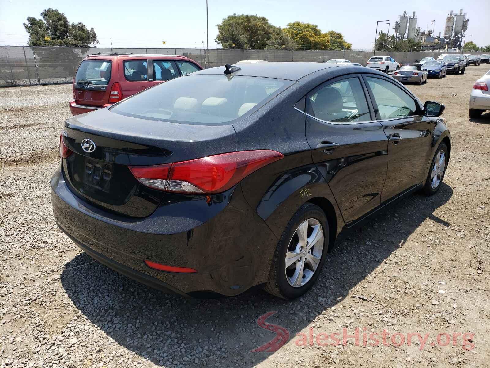 KMHDH4AE3GU618584 2016 HYUNDAI ELANTRA