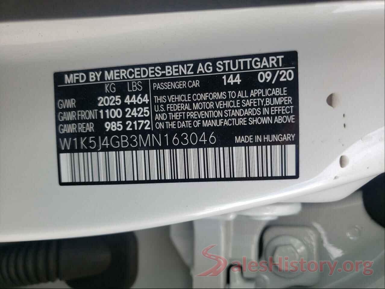 W1K5J4GB3MN163046 2021 MERCEDES-BENZ CLA-CLASS