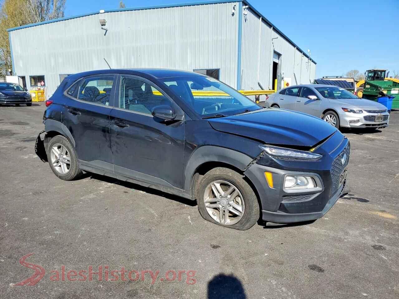 2021 HYUNDAI KONA VIN KM8K1CAA6MU748597, rear 3/4 view