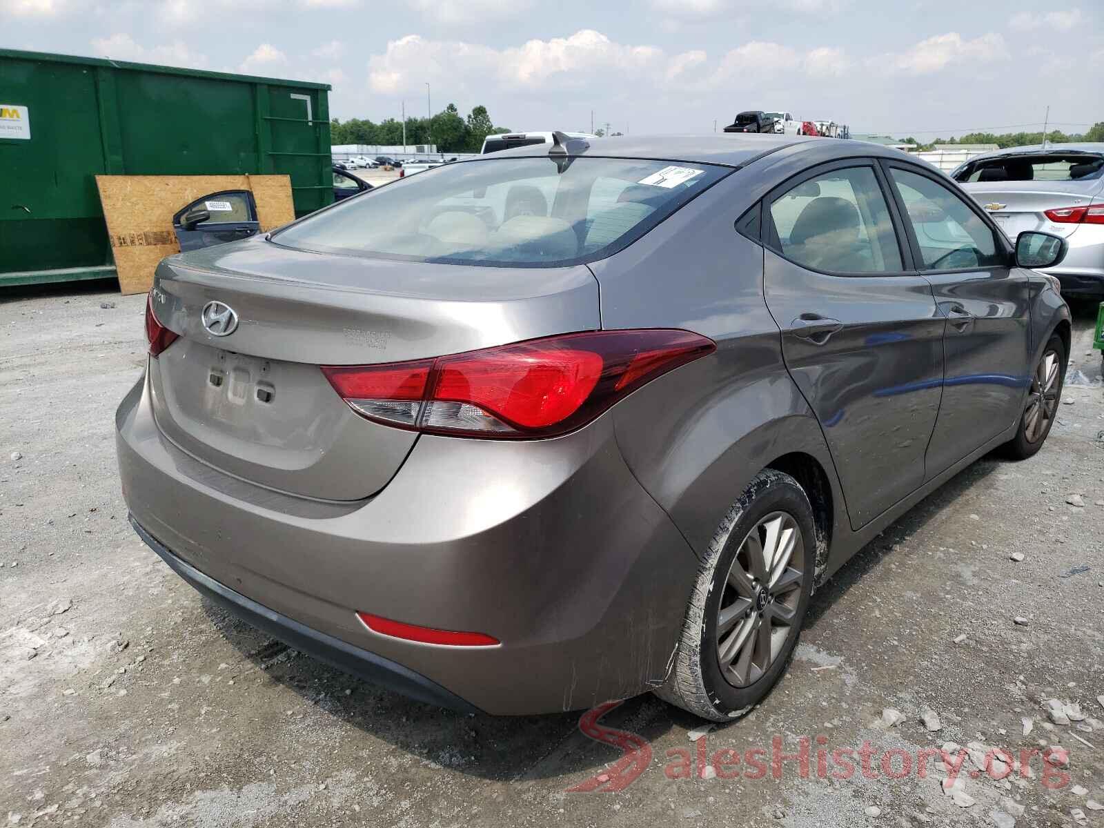 5NPDH4AEXGH750496 2016 HYUNDAI ELANTRA