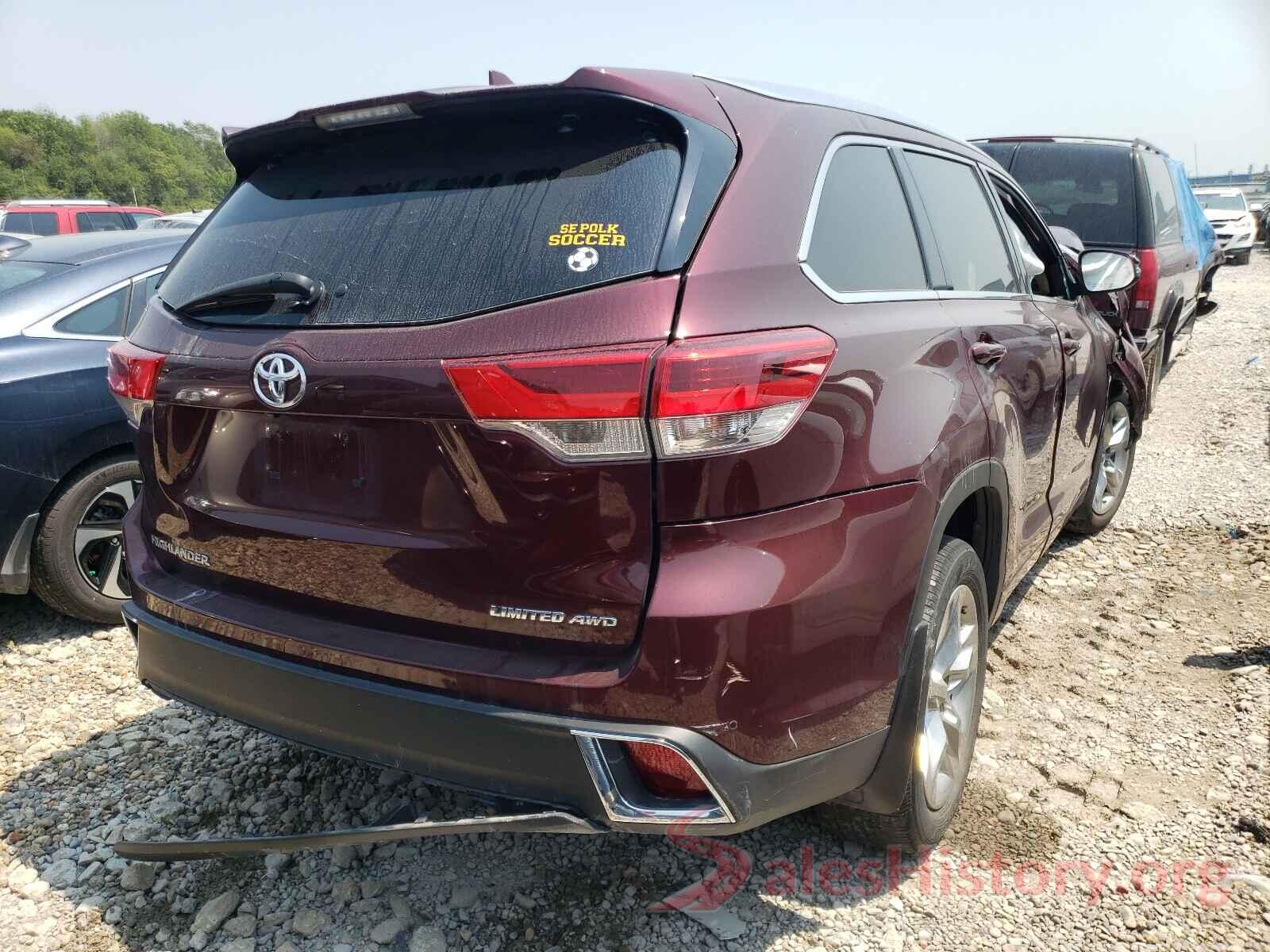 5TDDZRFH5JS801837 2018 TOYOTA HIGHLANDER