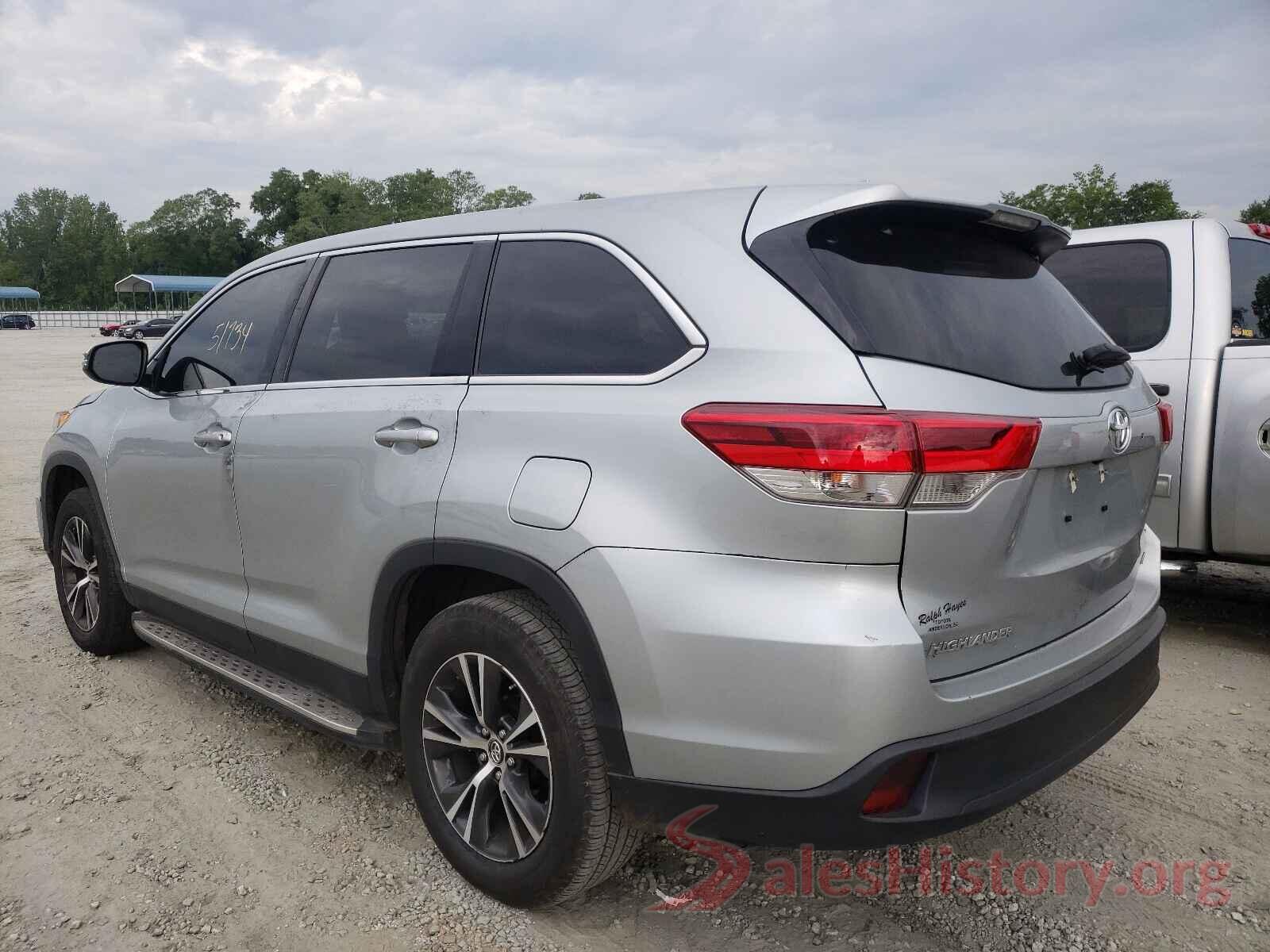 5TDZZRFH3KS347594 2019 TOYOTA HIGHLANDER