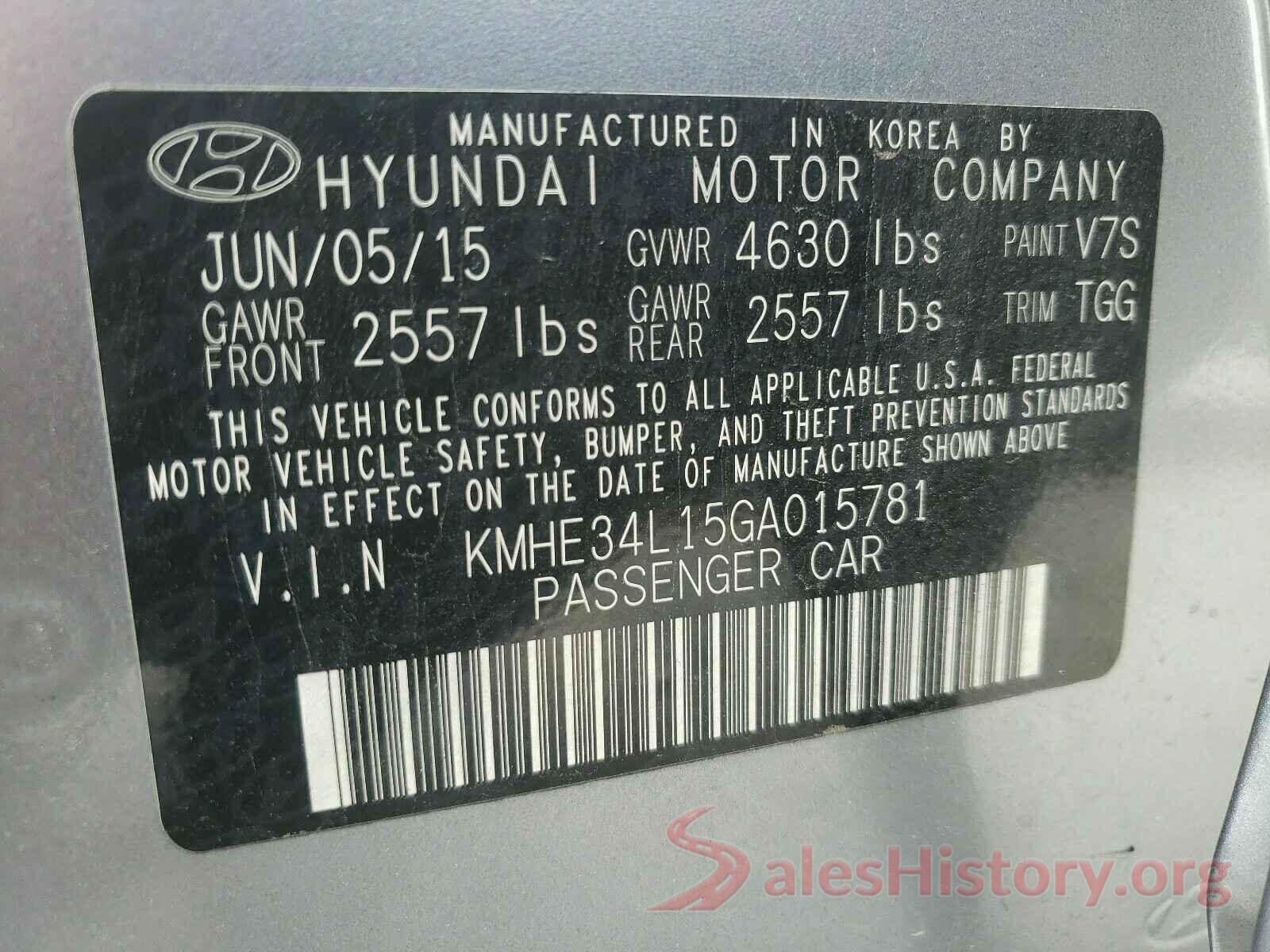 KMHE34L15GA015781 2016 HYUNDAI SONATA