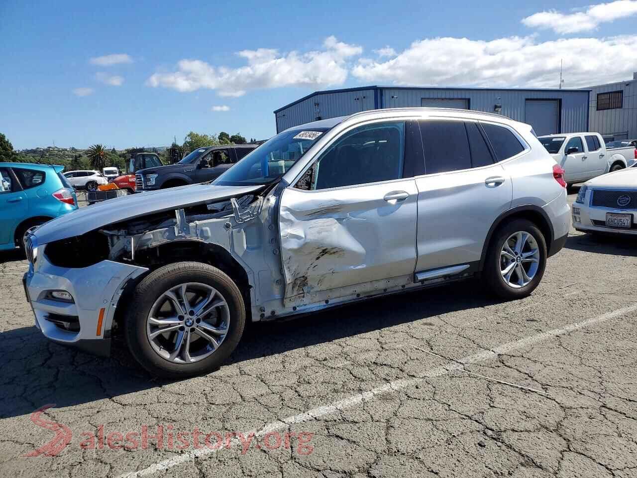 2019 BMW X3 VIN 5UXTR9C51KLR10092, auction photo