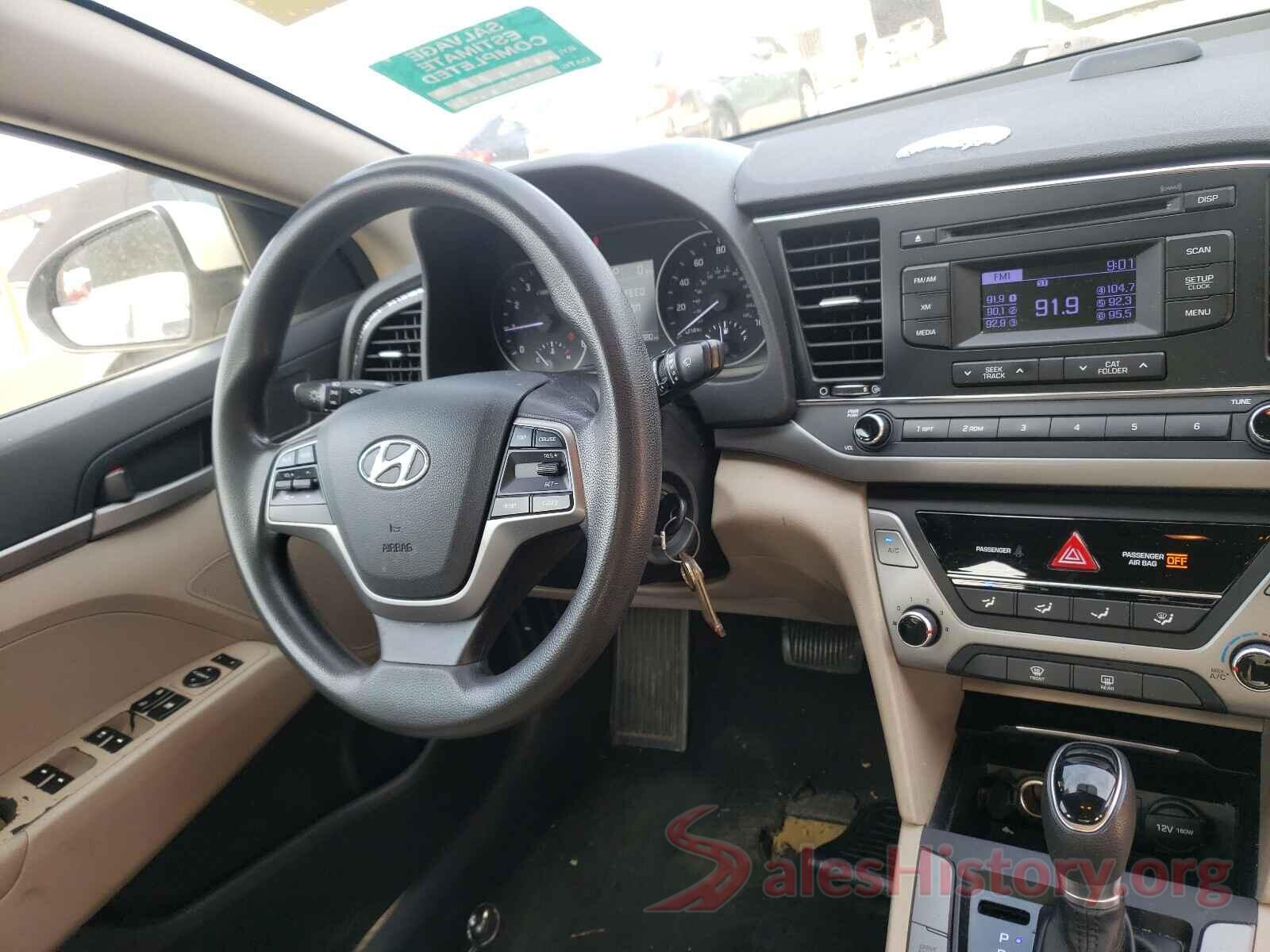 5NPD74LF5HH101635 2017 HYUNDAI ELANTRA