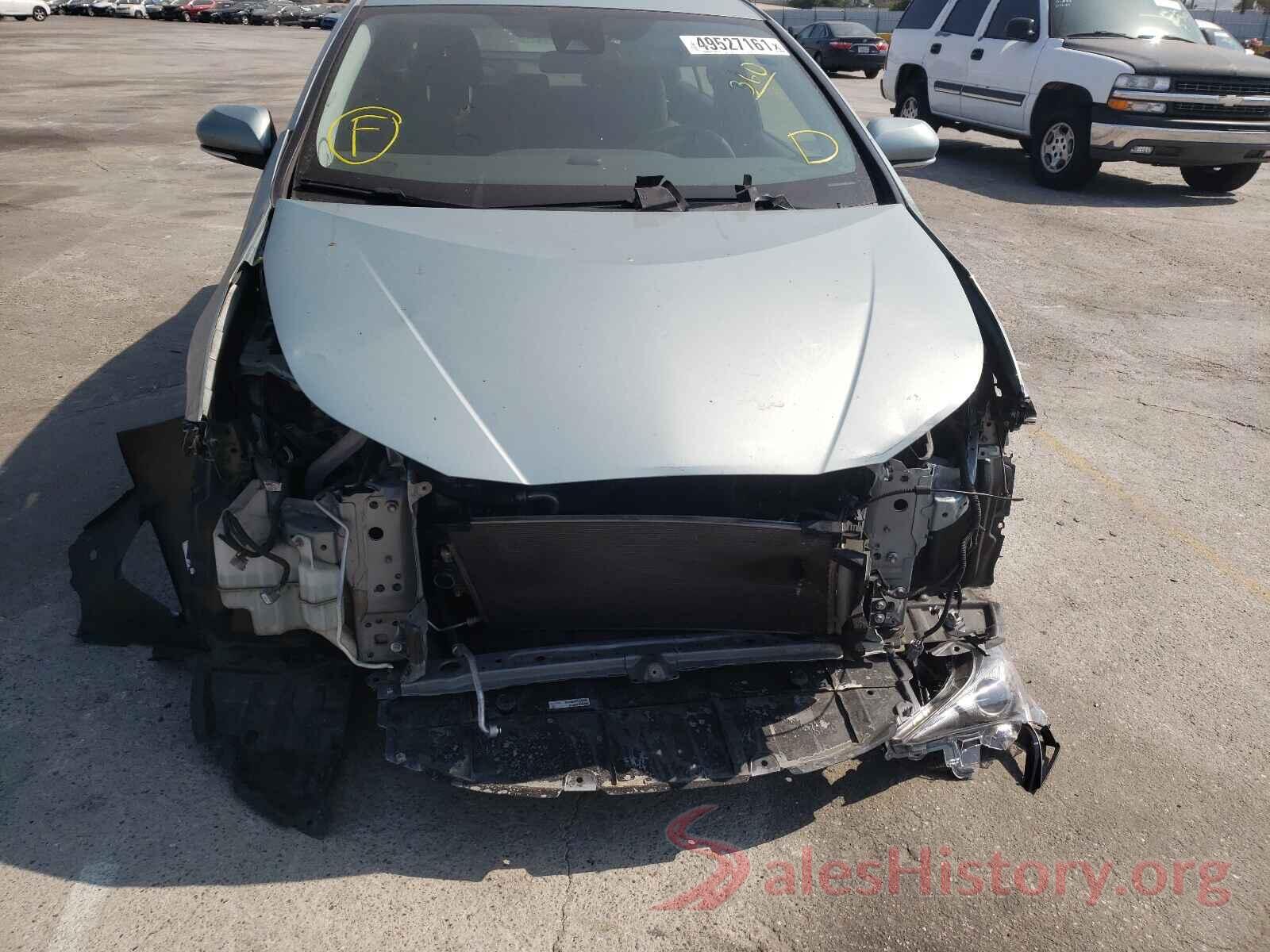 JTDKBRFUXJ3602647 2018 TOYOTA PRIUS