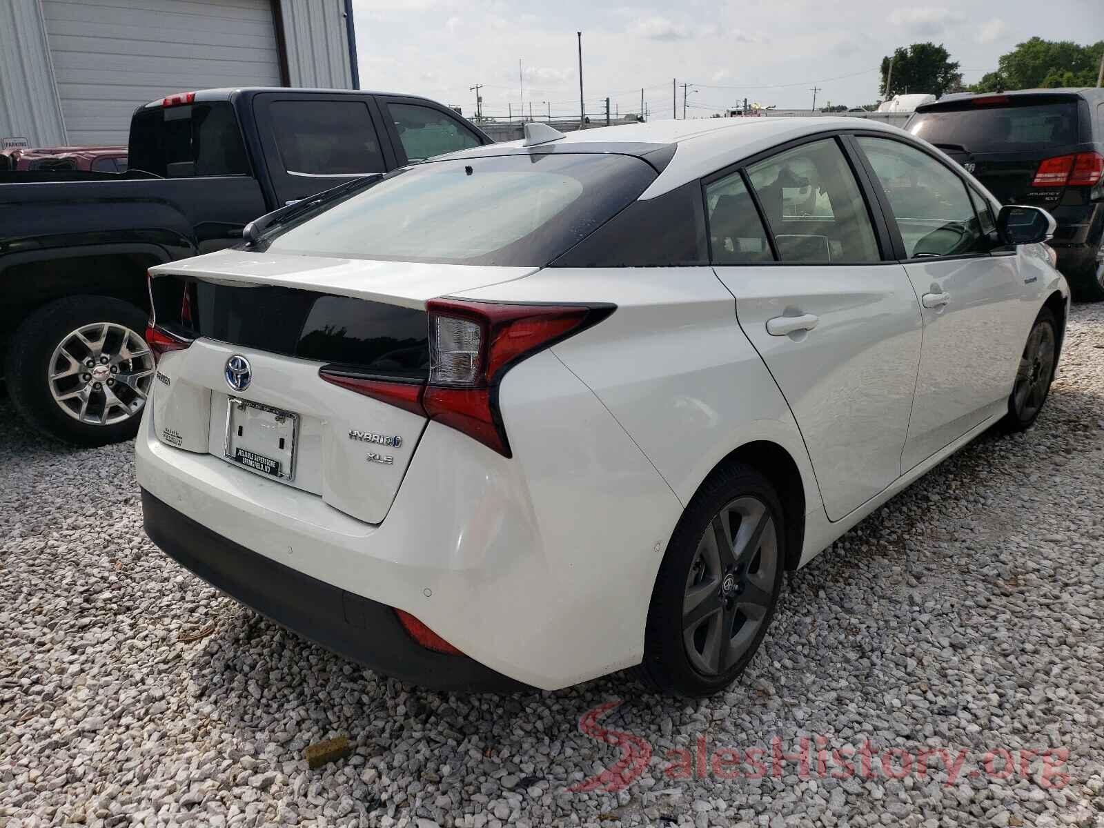 JTDKARFU1K3070063 2019 TOYOTA PRIUS