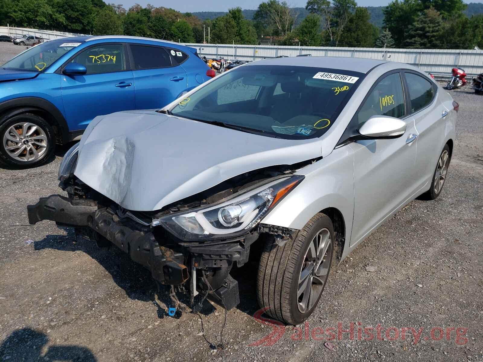 5NPDH4AEXGH677761 2016 HYUNDAI ELANTRA