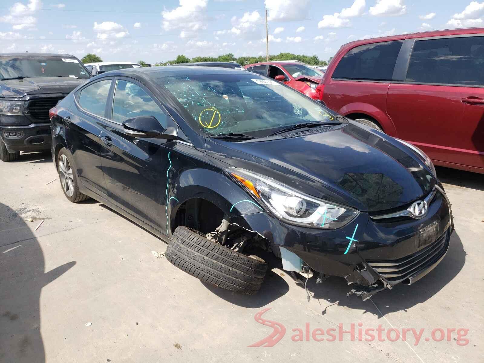 KMHDH4AH6GU586577 2016 HYUNDAI ELANTRA