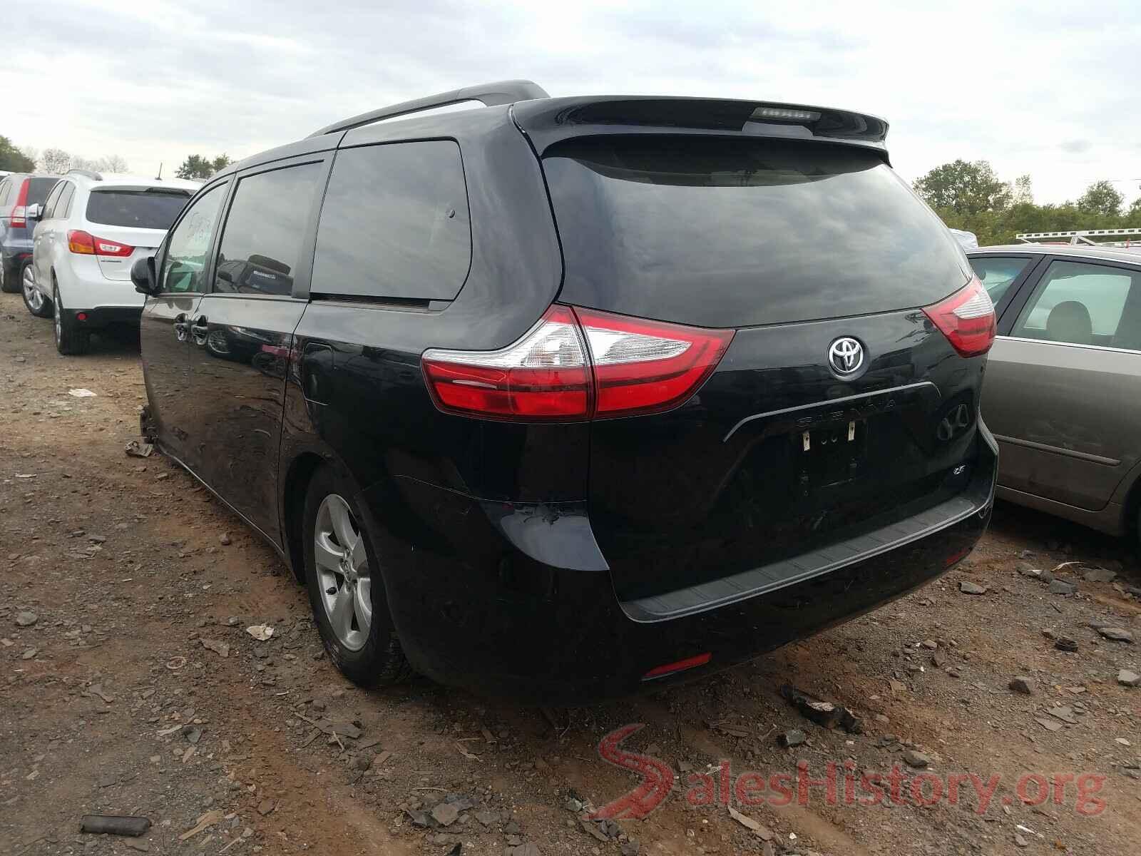 5TDKZ3DC7HS835624 2017 TOYOTA SIENNA