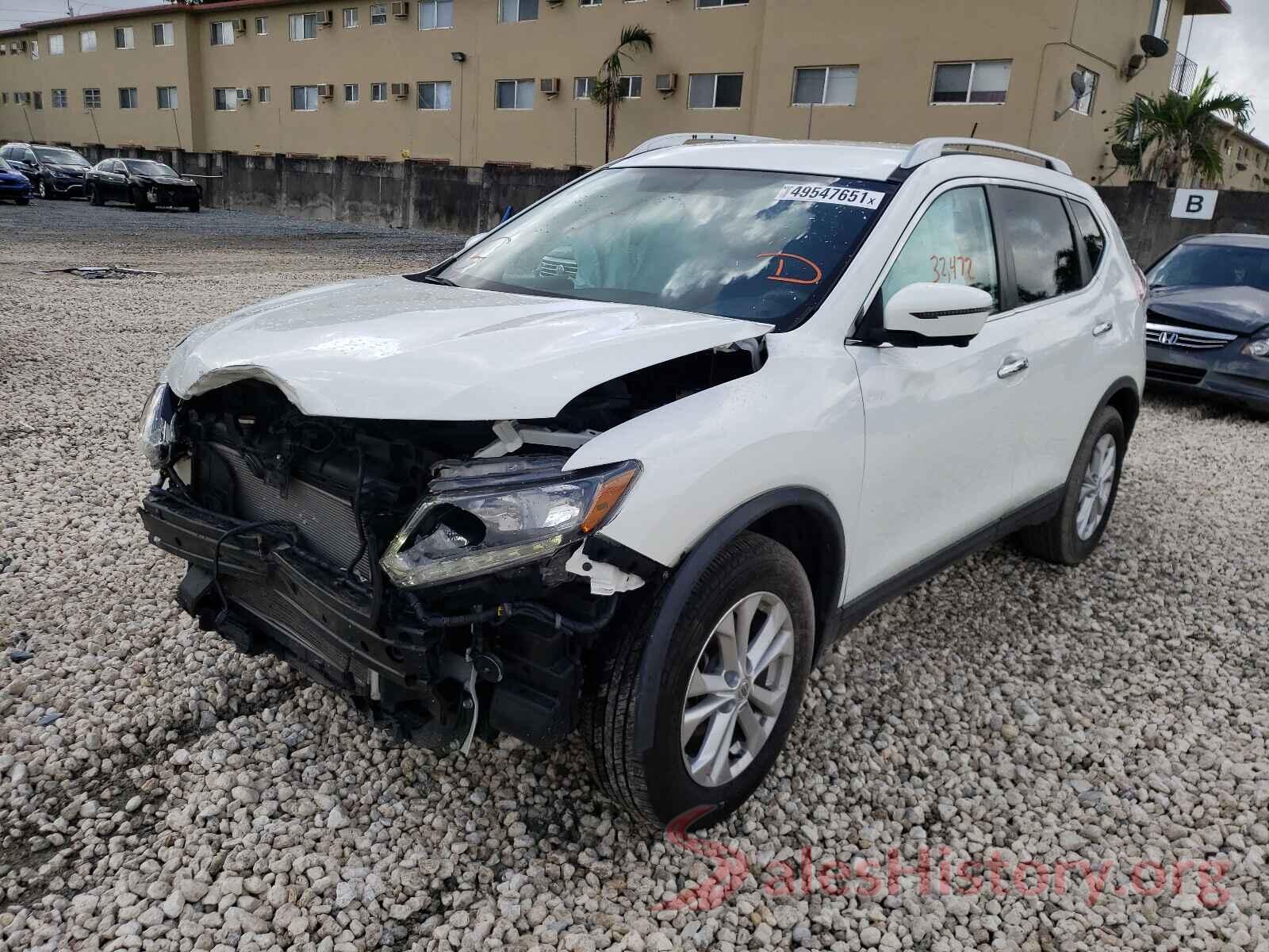 KNMAT2MT7GP718707 2016 NISSAN ROGUE