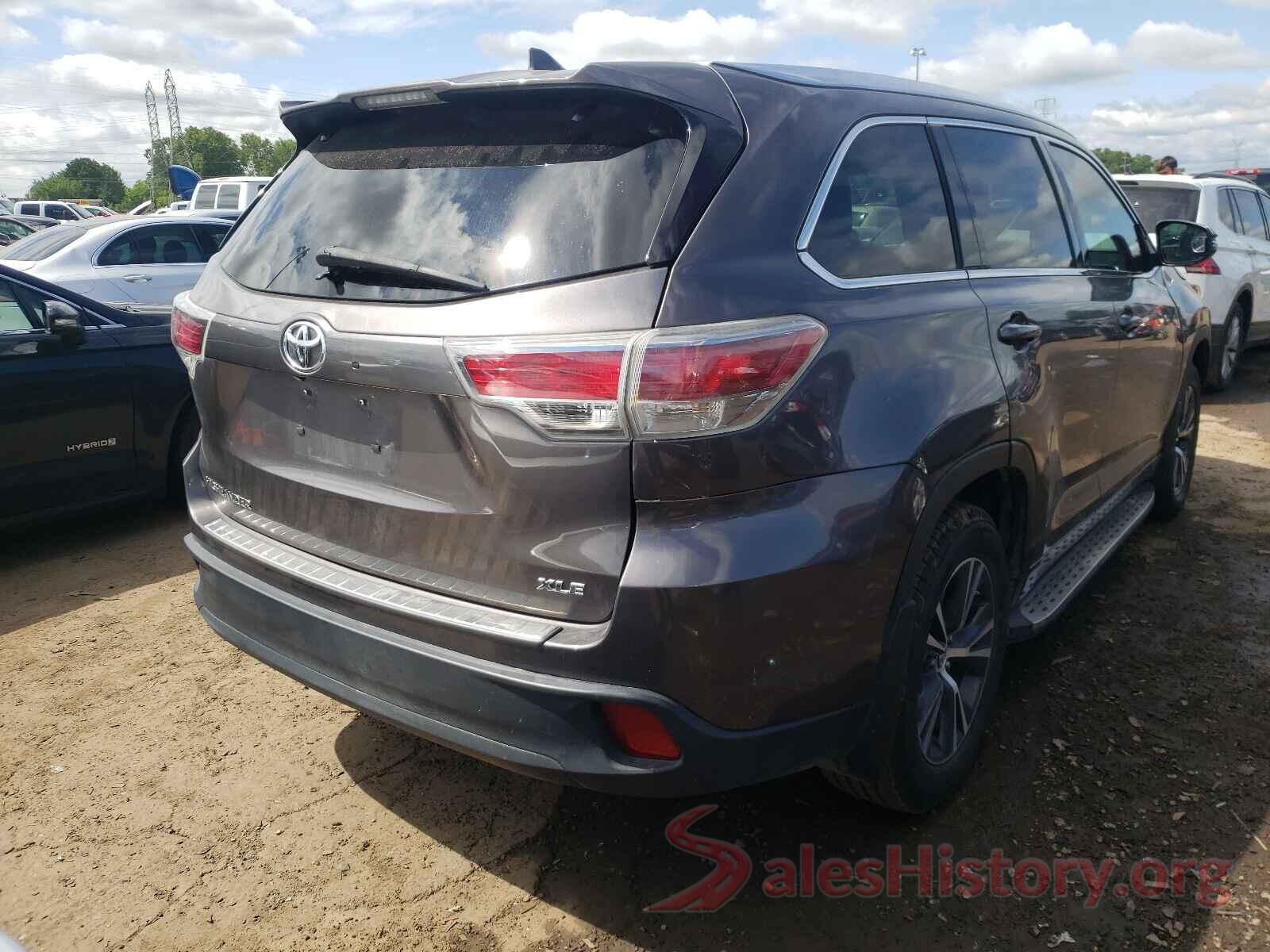 5TDKKRFH6GS135639 2016 TOYOTA HIGHLANDER