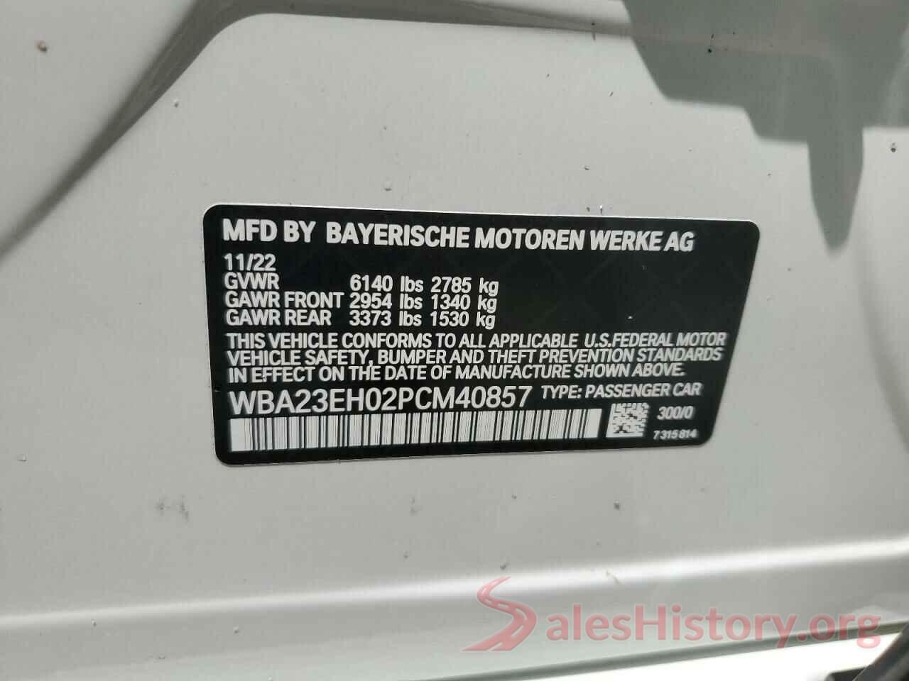 WBA23EH02PCM40857 2023 BMW 7 SERIES