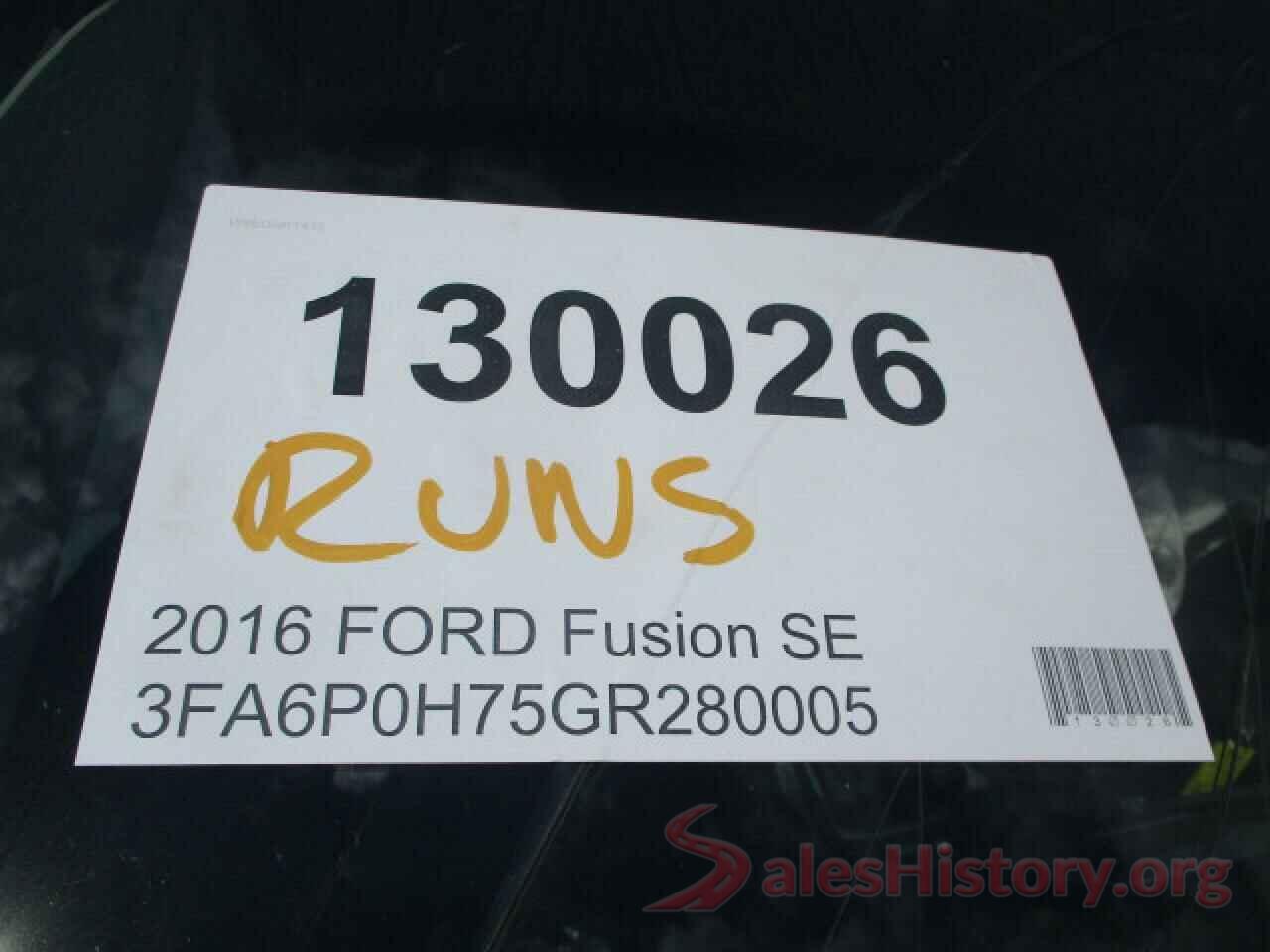 3FA6P0H75GR280005 2016 FORD FUSION