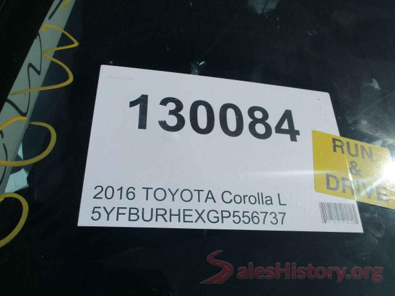 5YFBURHEXGP556737 2016 TOYOTA COROLLA