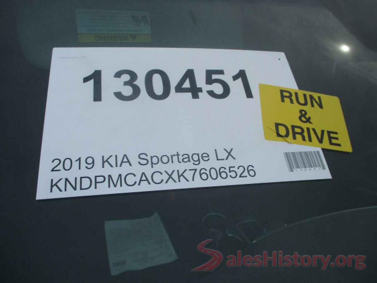 KNDPMCACXK7606526 2019 KIA SPORTAGE