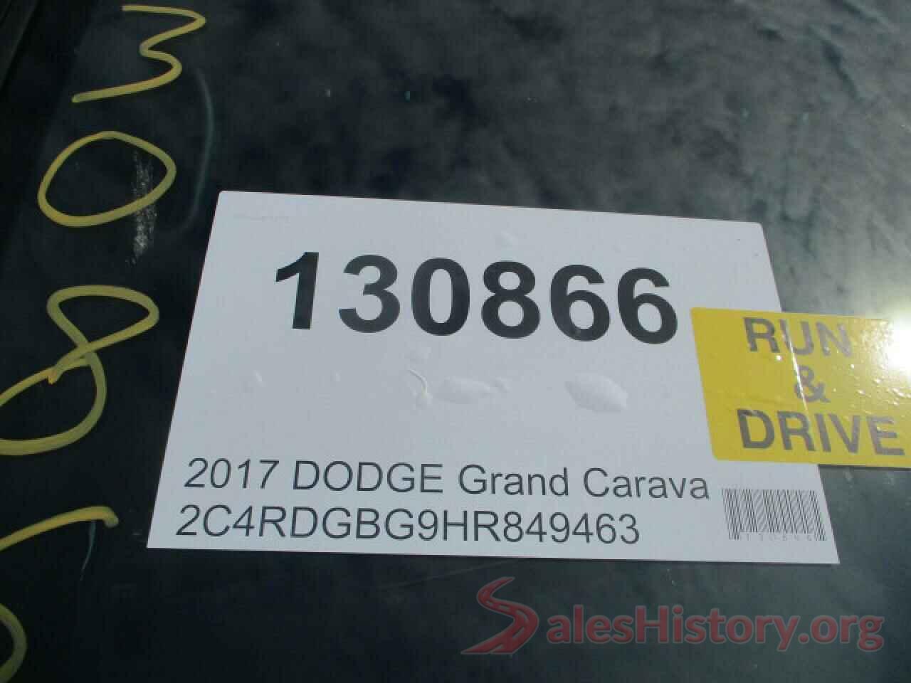 2C4RDGBG9HR849463 2017 DODGE GRAND CARA