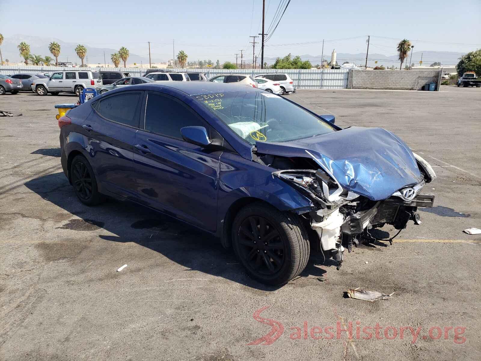 5NPDH4AE6GH790204 2016 HYUNDAI ELANTRA