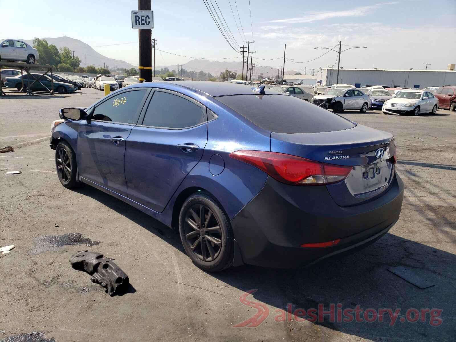 5NPDH4AE6GH790204 2016 HYUNDAI ELANTRA