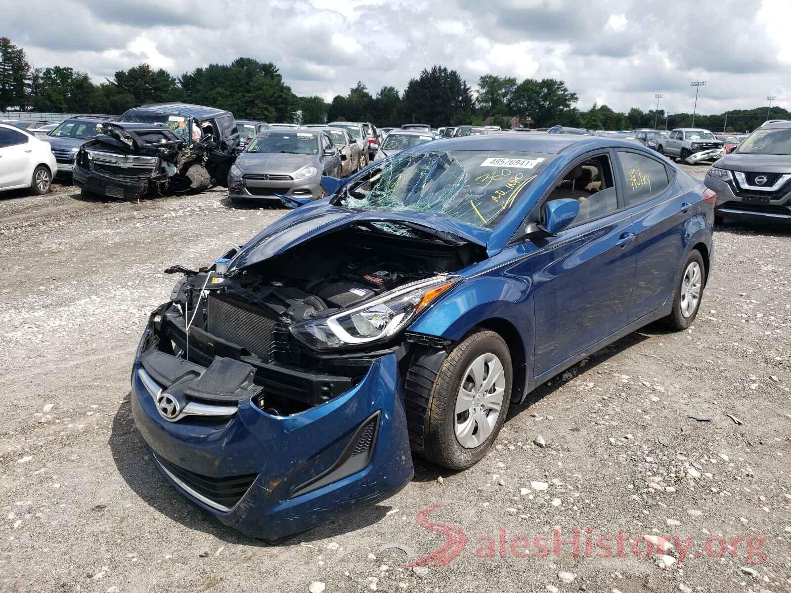 KMHDH4AE6GU642930 2016 HYUNDAI ELANTRA