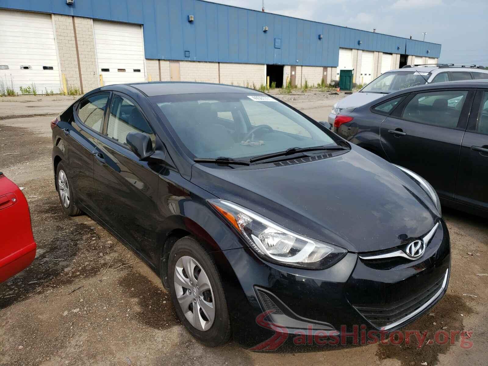 5NPDH4AE4GH793814 2016 HYUNDAI ELANTRA