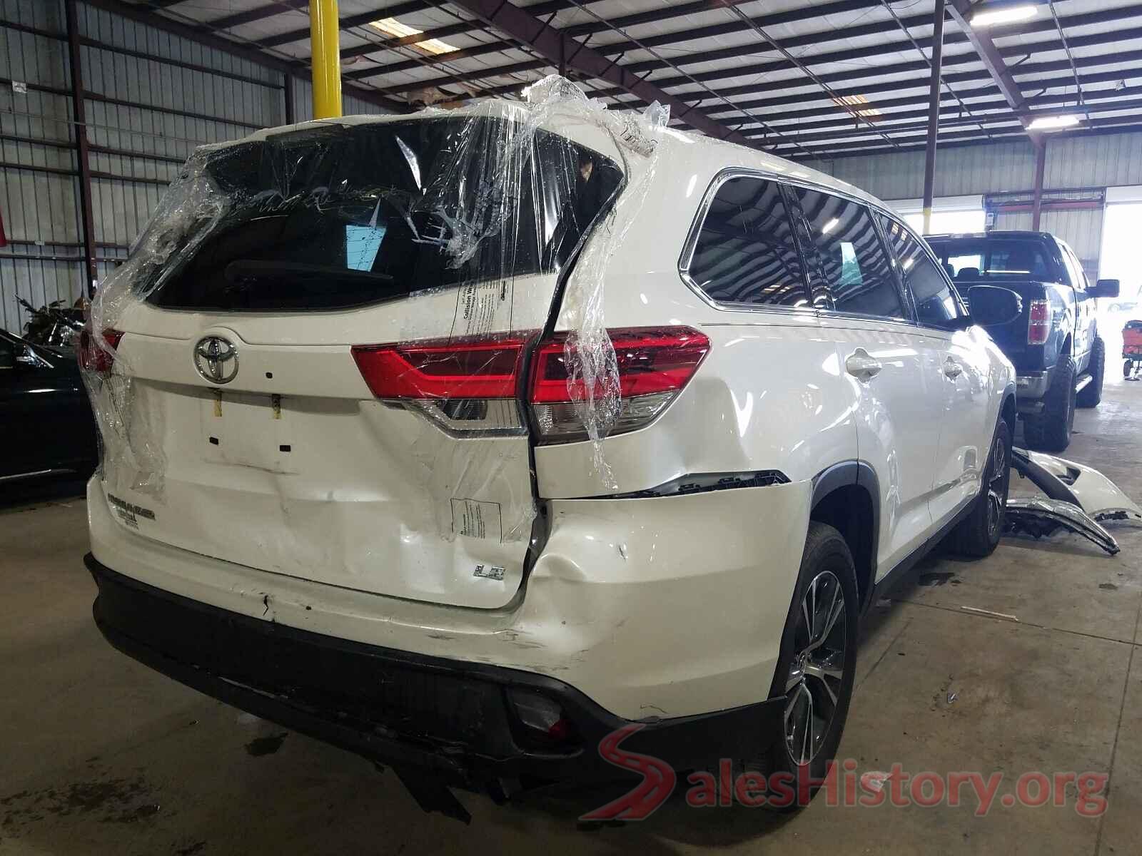 5TDZZRFH3KS295481 2019 TOYOTA HIGHLANDER