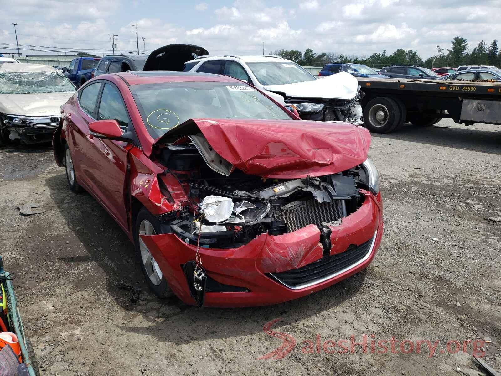 KMHDH4AE6GU534873 2016 HYUNDAI ELANTRA